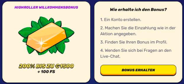 Highroller Bonus Gamblezen Casino